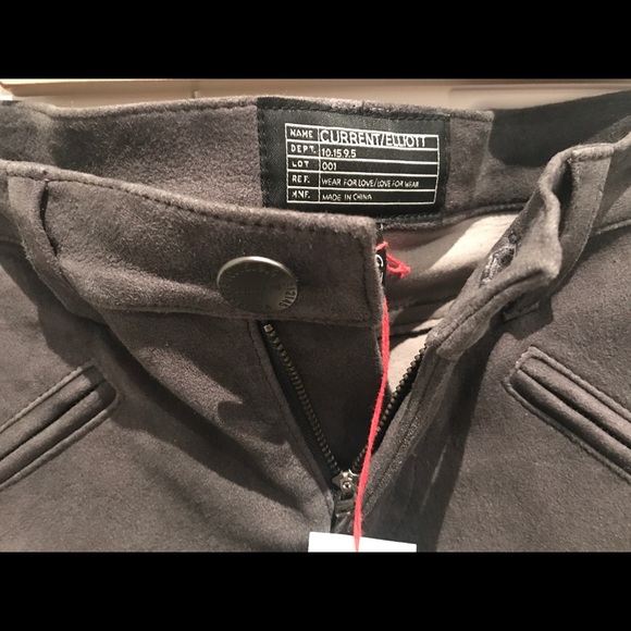 Current/Elliott BNWT Suede Pants - Picture 6 of 8